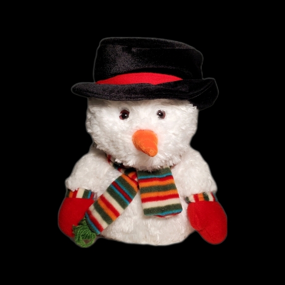 St. Nicolas Square Holiday Snowman Toy Stuffed Animal Decorative Xmas Decor - Picture 12 of 12